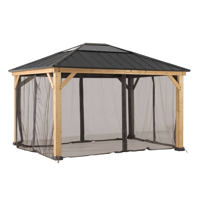 Sunjoy Universal Mosquito Netting for 13 ft. x 15 ft. Wood Framed