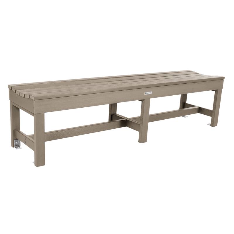 Highwood Commercial Grade Weldon 6ft Backless Picnic Bench - Woodland Brown