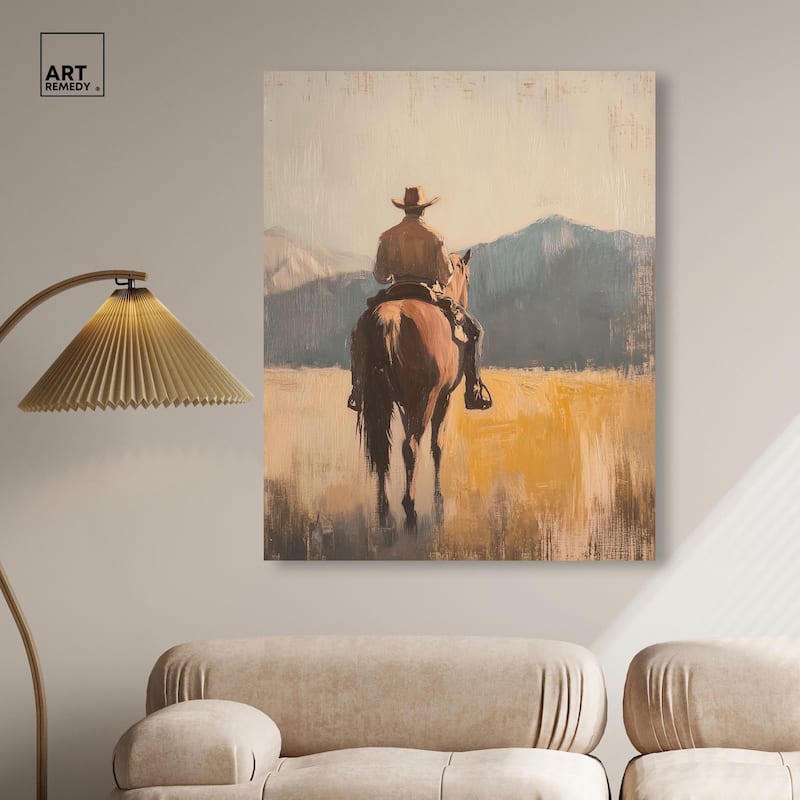 Long Ride Canvas by Art Remedy, Gallery Wrapped