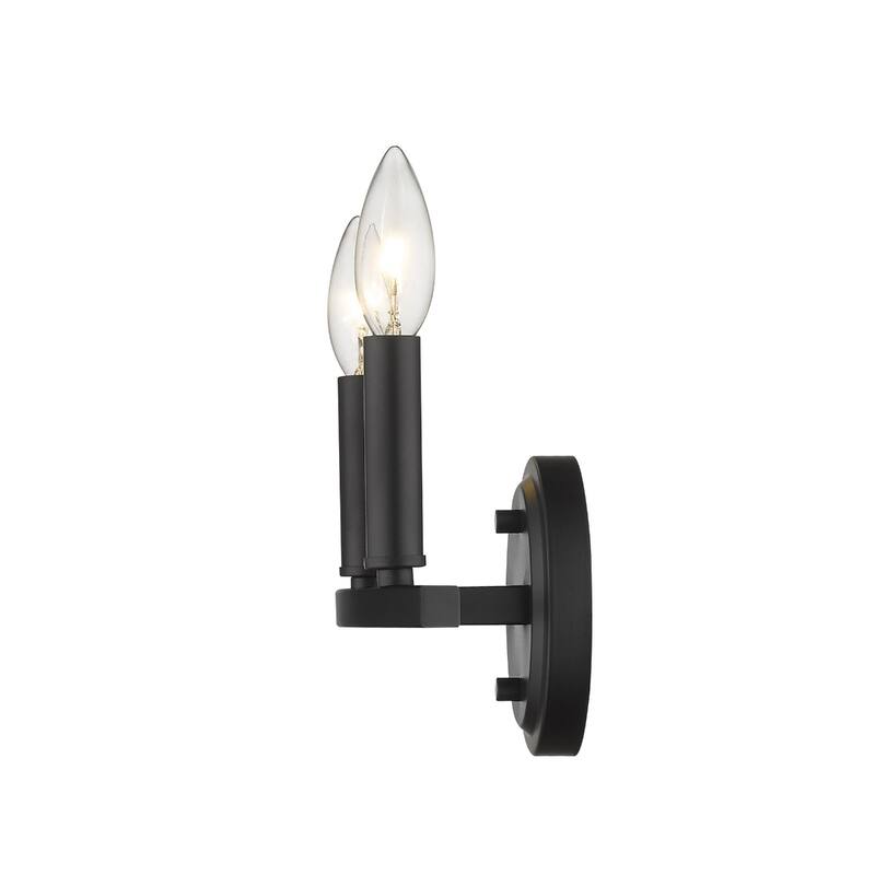 Steel Wall Sconce 2 Light LED Reversible Mount Fixture - 4” x 12” x 6.63” (D x W x H)