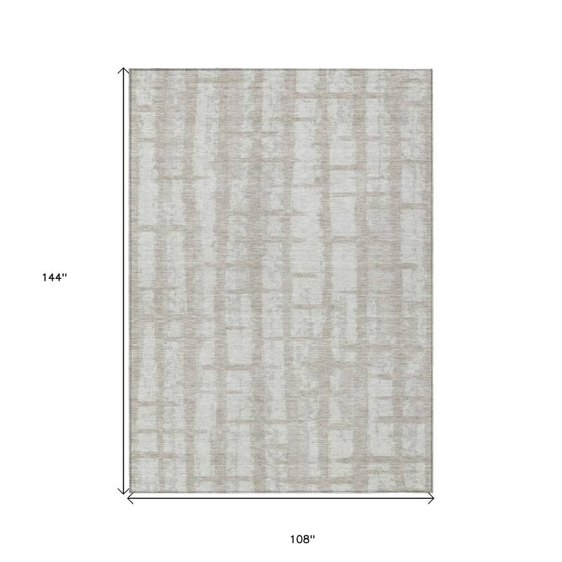 HomeRoots Striped Transitional Rectangle Outdoor Rug