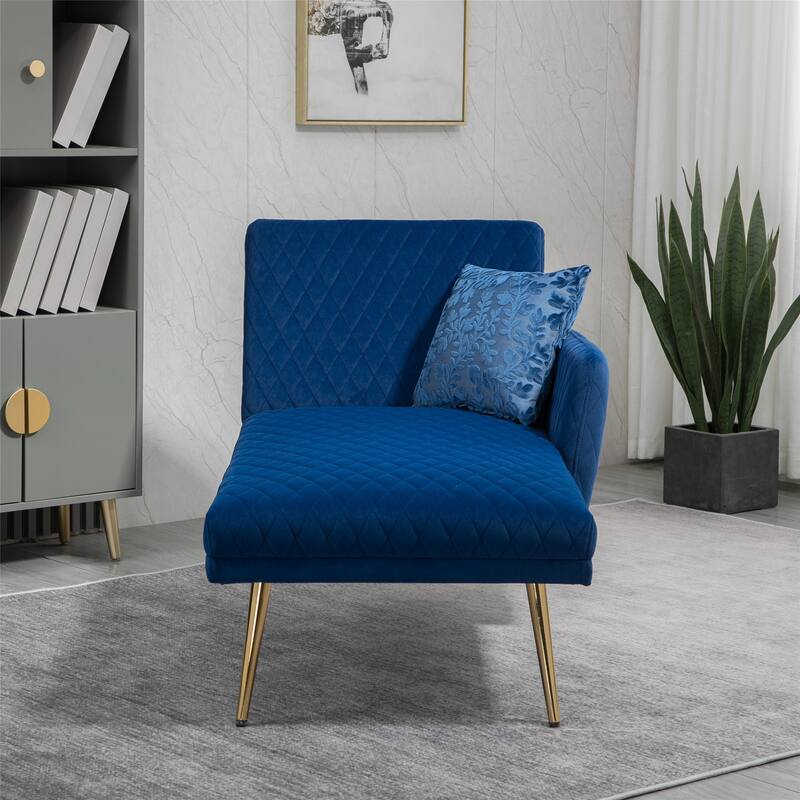 COOLMORE Velvet Sofa Loveseat Sofa with metal feet