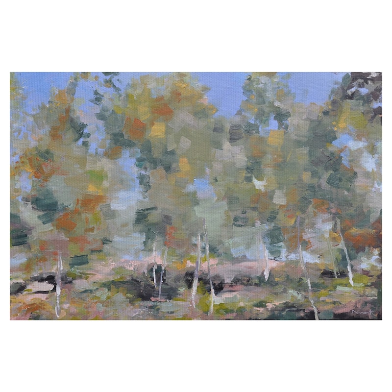Dancing Birch by Clement Nivert Canvas Art Print