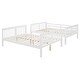 preview thumbnail 7 of 36, Solid Pine Full Size Bunk Bed with Ladder, Headboard and Footboard, for Bedroom or Guest Room