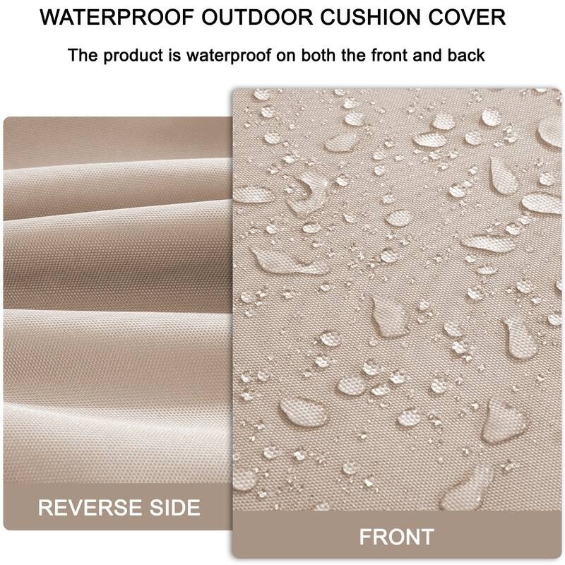 Outdoor Loveseat Cushion Set (Set of 1 Seats,48x24in, 2 Backs,24x18in )