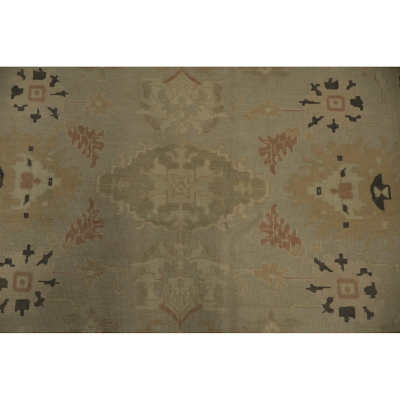 Hand Knotted Oriental 100% Wool Carpet Traditional Floral Beige & Ivories Ziegler Area Rug - 8' 4'' X 5' 11''