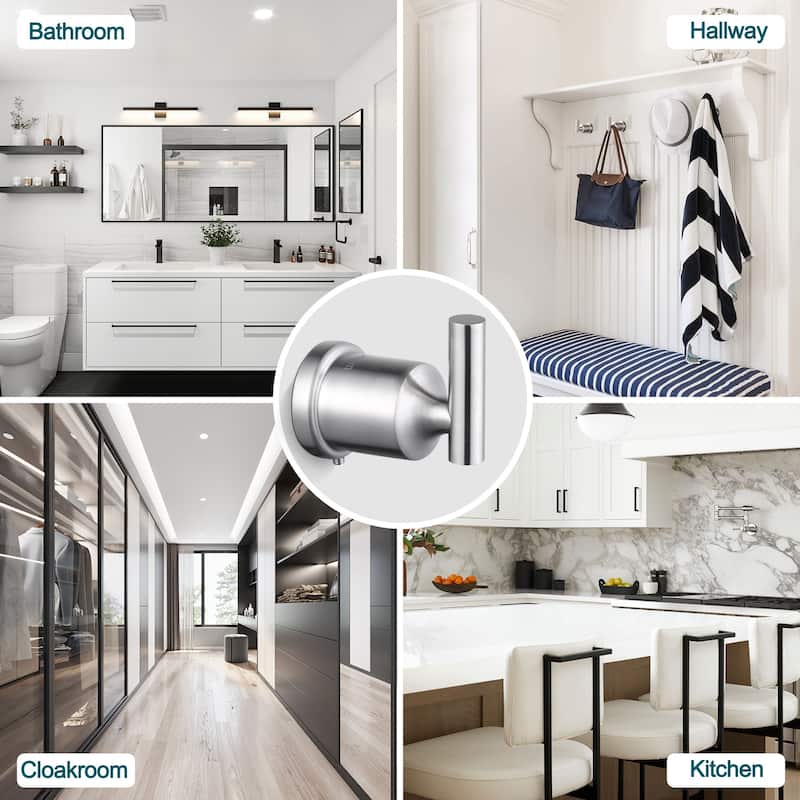 WOWOW 304 Stainless Steel Bathroom Towel Hook