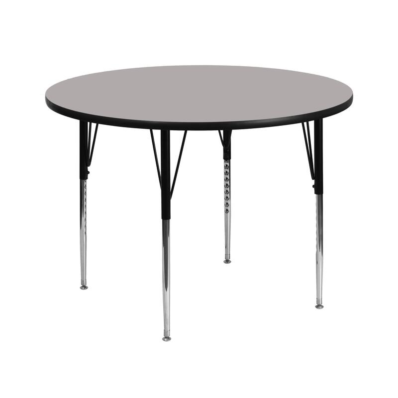 42" Round HP Laminate Activity Table - Standard Height Adjustable Legs
