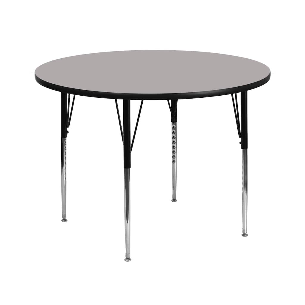 42" Round HP Laminate Activity Table - Standard Height Adjustable Legs
