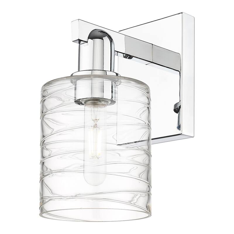 Innovations Lighting Endless Possibilities Arcadia - Cobbleskill - 1 Light 5" Deco Swirl Sconce - Polished Chrome