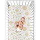 preview thumbnail 6 of 4, Sweet Jojo Designs Christmas Holiday Boy, Girl, Unisex/Gender Neutral Fitted Crib Sheet - Xmas Snowflakes for Festive Christmas