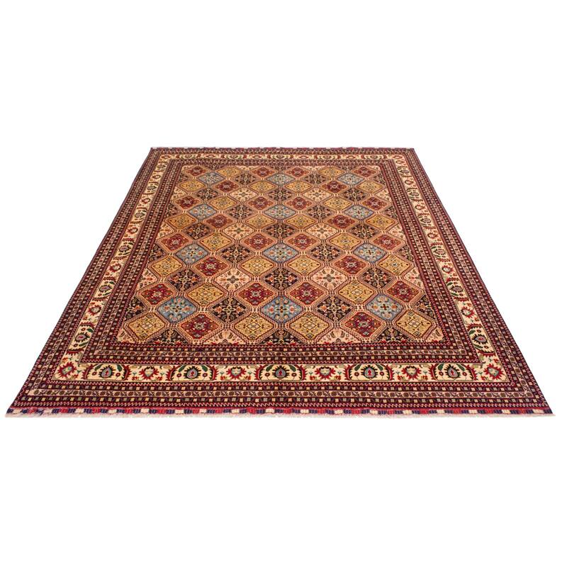 ECARPETGALLERY Hand-knotted Finest Khal Mohammadi Red Wool Rug - 9'10 x 12'10