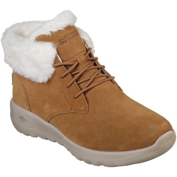 Shop Skechers Womens On The Go Joy Lush Ankle Boot Chestnut