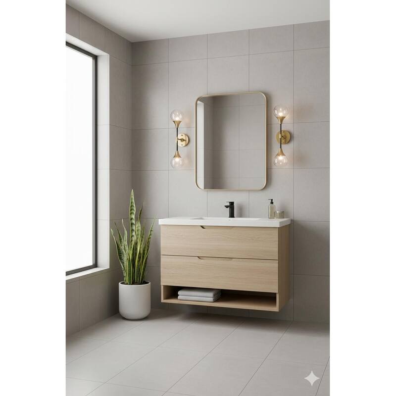 Transitional 2 Light Black and Gold Metal Wall Sconces