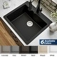 preview thumbnail 41 of 55, Karran Top Mount 25 in. Single Bowl Quartz Kitchen Sink