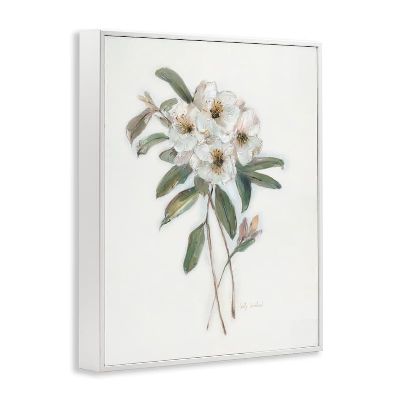 Stupell Flower Sprig Bundle Framed Giclee Art Design By Sally Swatland