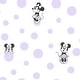 preview thumbnail 1 of 4, Disney Minnie Mouse Dots Purple Wallpaper