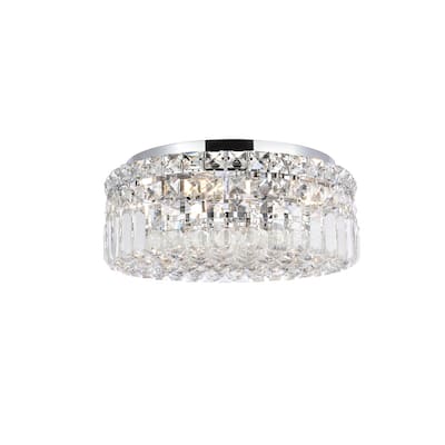 Graham 4-light 14-inch Flush-Mount Chandelier - 14 Inch
