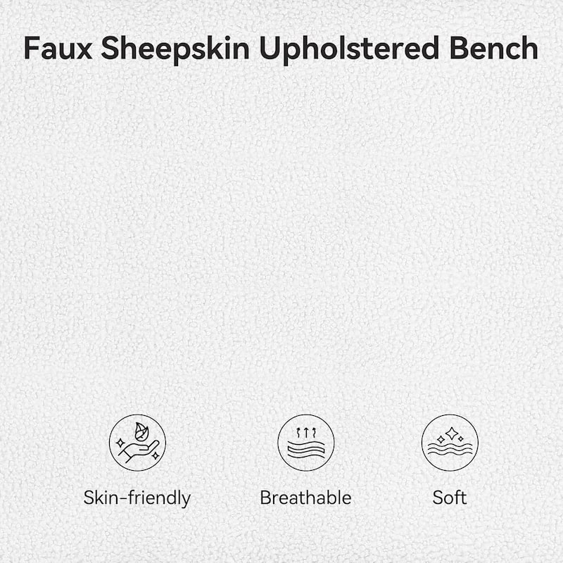 Modern Upholstered Solid Wood Entryway Bench, Shoe Bench End of Bed Bench for Bedroom, Entryway, Mudroom, Easy Assembly