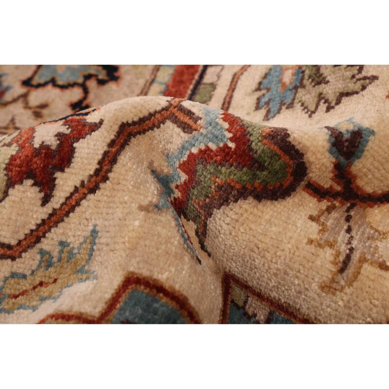 ECARPETGALLERY Hand-knotted Jules Sultane Ivory Wool Rug - 8'0 x 9'11