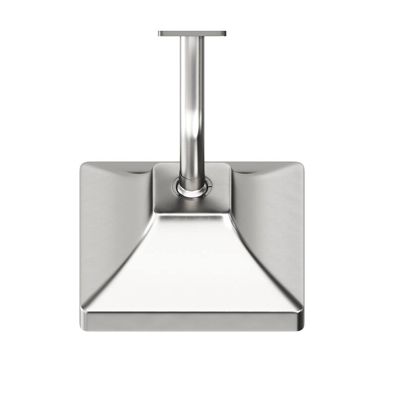 7-Spray Patterns 6.5 in. Wall Mount Rain Fixed Shower Head with Shower Arm and Flange