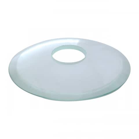 Replacement Waterfall Bathroom Sink Faucet Clear Glass Disc Plate Renovators Supply
