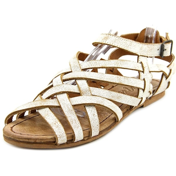 Matisse Tetris Women Open Toe Leather White Gladiator Sandal