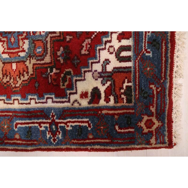 ECARPETGALLERY Hand-knotted Serapi Heritage Red Wool Rug - 2'6 x 16'5