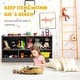 preview thumbnail 39 of 39, Costway Kids 2-Shelf Bookcase 5-Cube Wood Toy Storage Cabinet