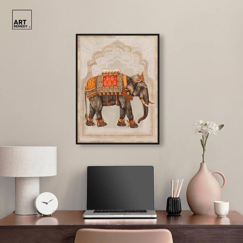 Elephant Queen Canvas by Art Remedy
