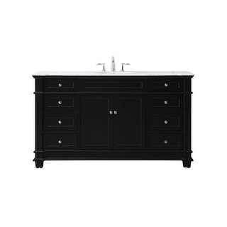 Elegant Lighting VF50060 Wesley 60" Free Standing Single Basin Vanity