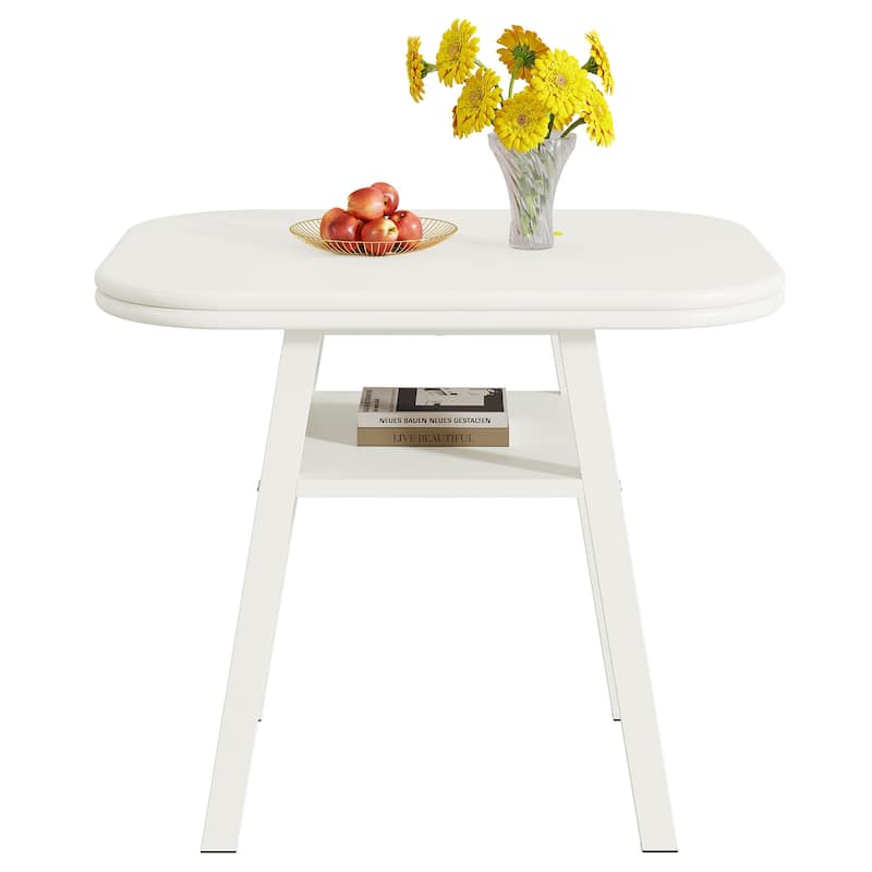 Dining Table for 2-4 People, 31.5" Modern Kitchen Table, Space Saving
