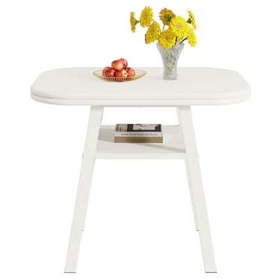 Dining Table for 2-4 People, 31.5" Modern Kitchen Table, Space Saving