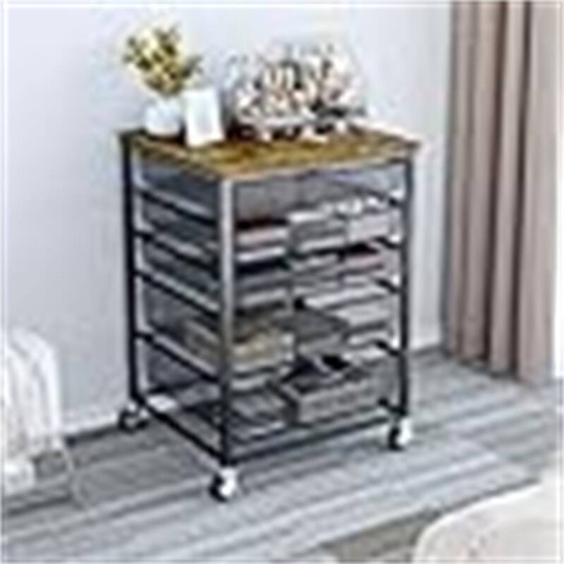 Printer Stand with Charging Station - 18.9"D x 20.86"W x 27.36"H