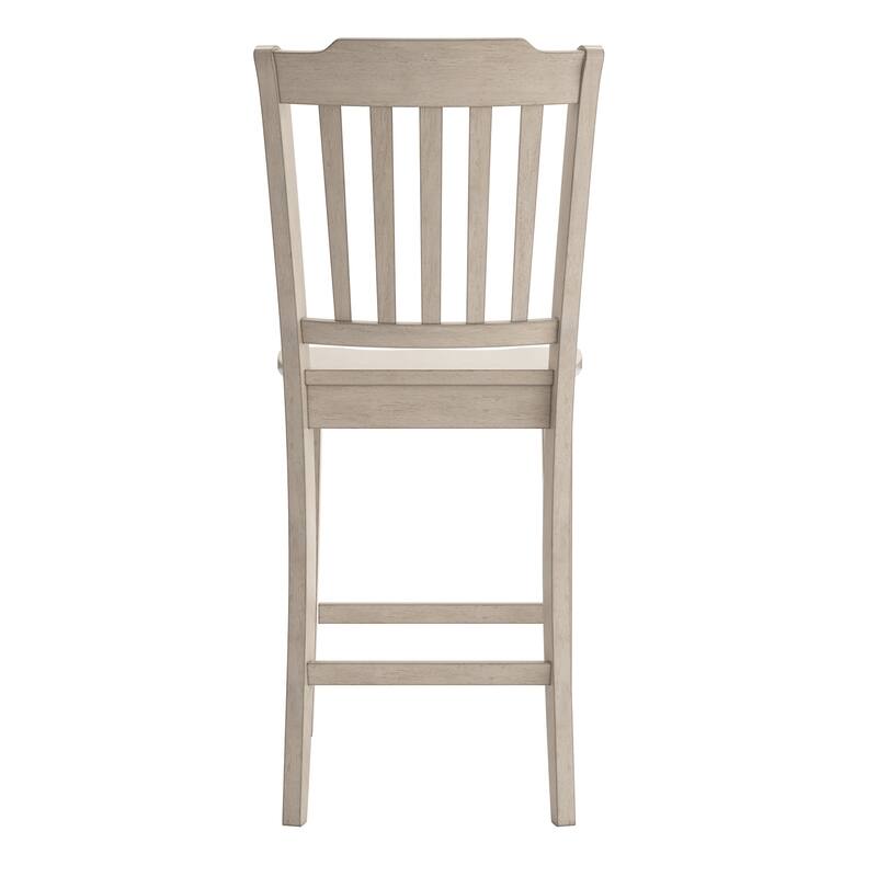 Eleanor Slat Back Wood Counter Chairs (Set of 2) by iNSPIRE Q Classic