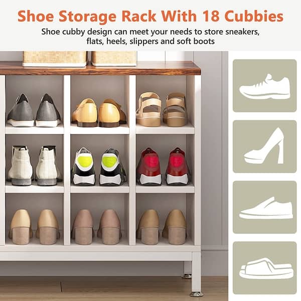 Shoe Rack Shoe Storage Entryway Organizer Shoe Organizer Entryway Bench  Entryway Furniture Sneaker Storage Boot Storage 