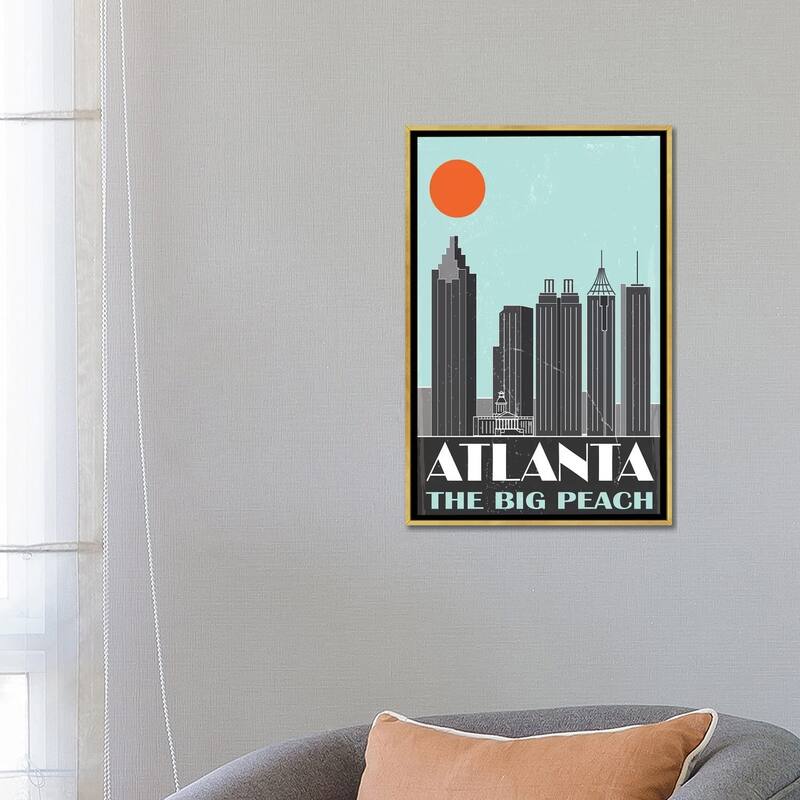 iCanvas "Atlanta" by Fly Graphics Framed