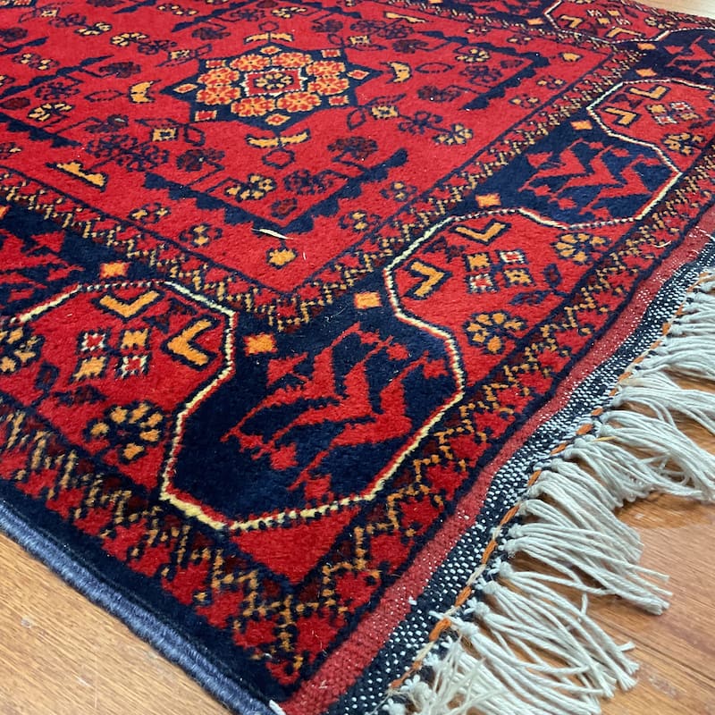 HERAT ORIENTAL Handmade Khall Mohammadi Wool Rug - 2'6" x 10'