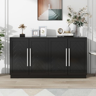 4-Door Sideboard with Adjustable Shelves