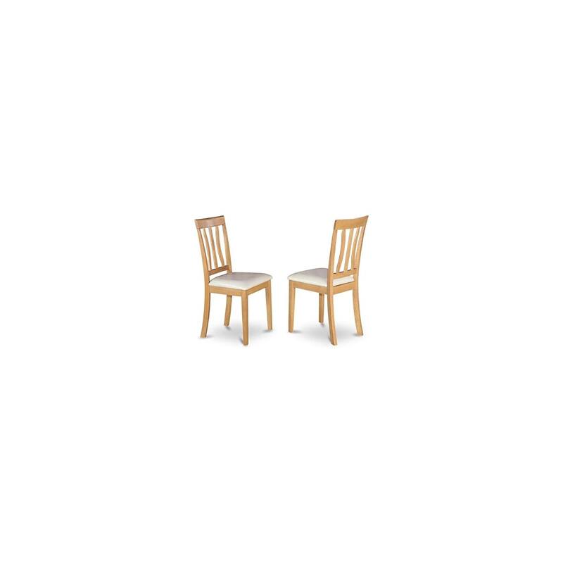 HomeStock 5-Pc Natural Oak Finish Solid Wood Top Dining table with 4 Chairs