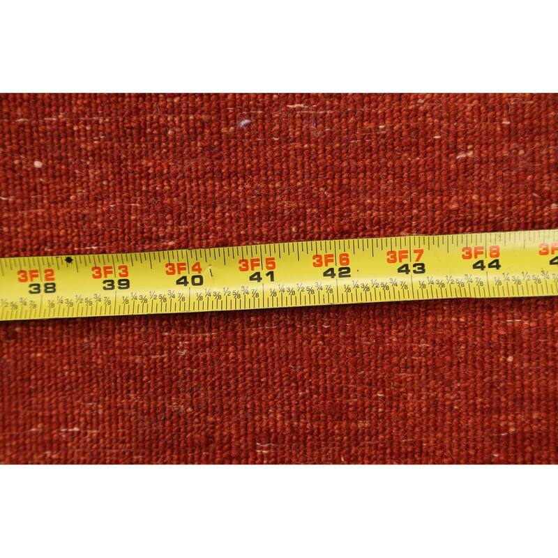 Striped Contemporary Oriental Gabbeh Kashkoli Runner Rug Wool Handmade - 3'1" x 16'6"