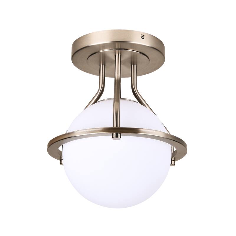 1-Lights Glass Flush Mount