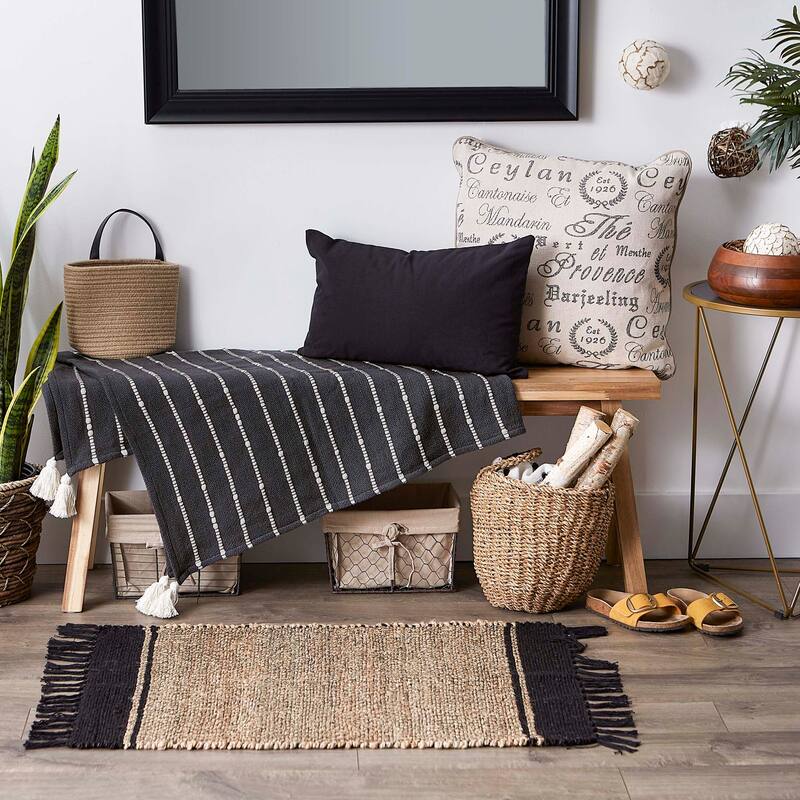 DII Slub Stripe Throw