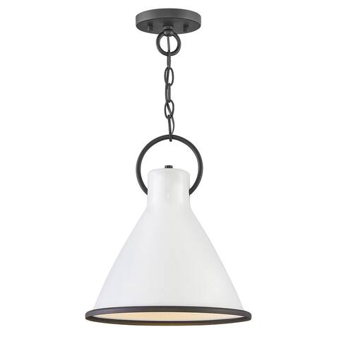 Hinkley Winnie 1-Light Pendant in Polished White - Large
