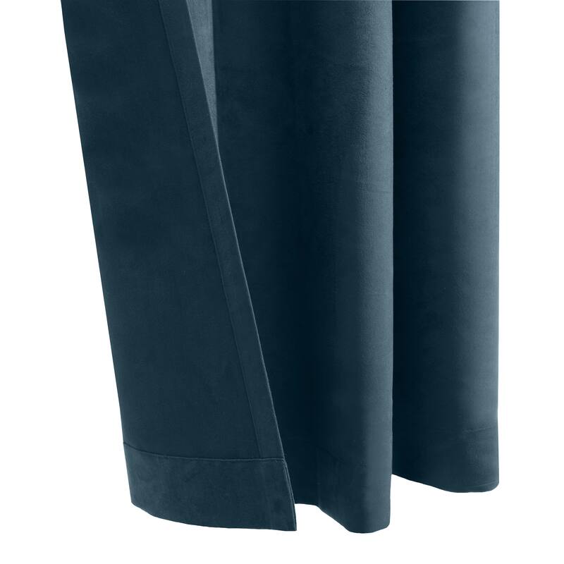 Thermaplus Navar Total Blackout Woven Faux Suede Curtain Panel