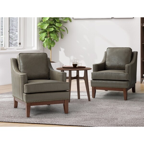 Etienne Comfy Living Room Armchair Set Of 2 with Apron