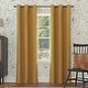 preview thumbnail 111 of 130, Sun Zero Saxon Energy Saving Blackout Grommet Curtain Panel, Single Panel 40" x 63" - Gold