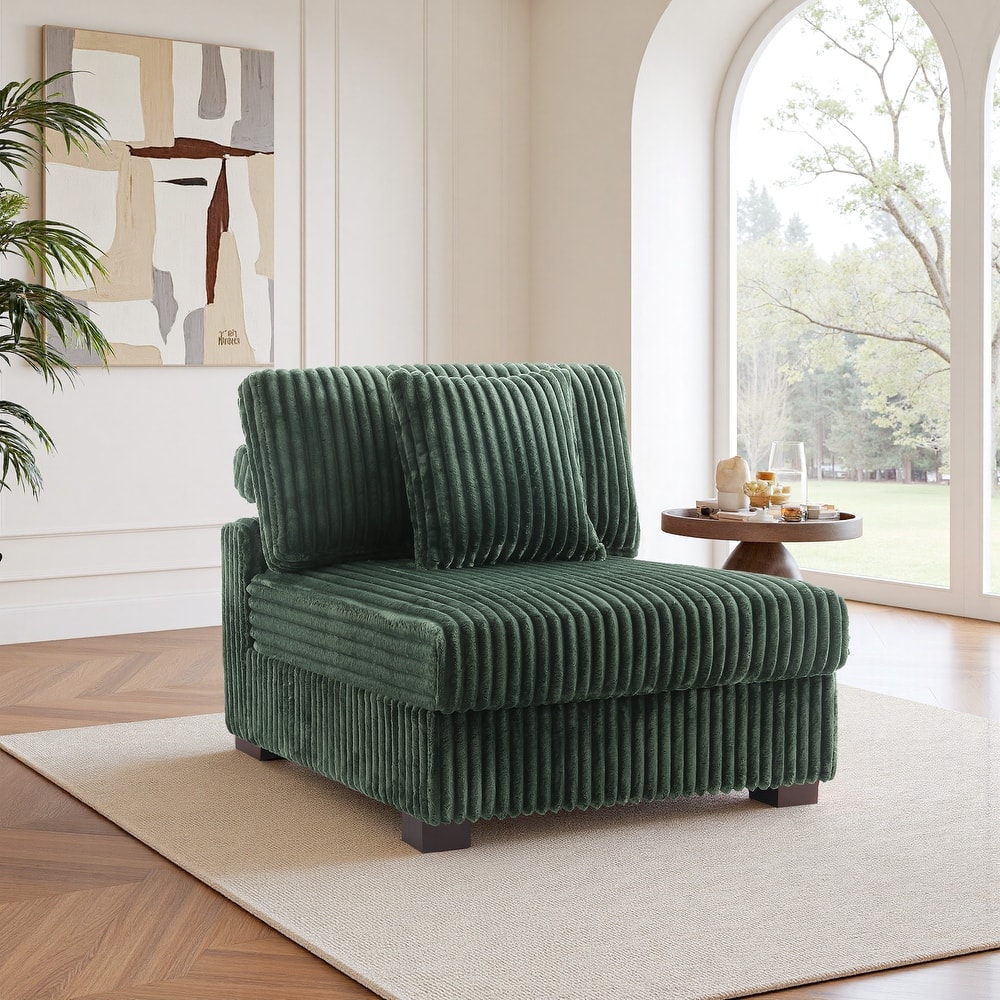 Cotton Flannel Armchair Sofa Corner Chairs for Living Room