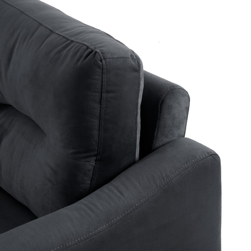 Modular Velvet Couch Comfortable Sectional Sofa with Detachable Design