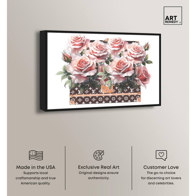 Doll Memories - Stylish Roses Canvas by Art Remedy